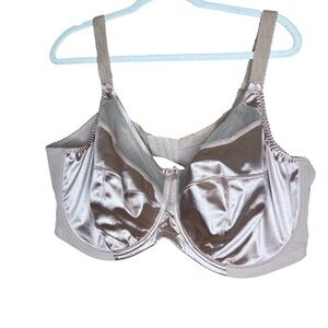 Goddess Keira 6090 fawn banded underwire Satin Bra 46G NWT
